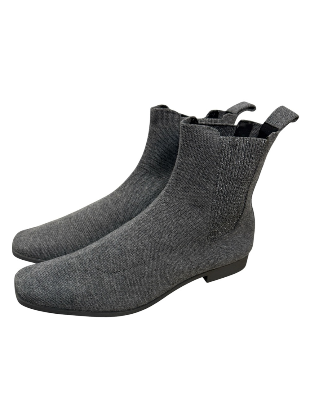 Vivaia gray square pointed toe Chelsea slip on boots size 40 or US 9